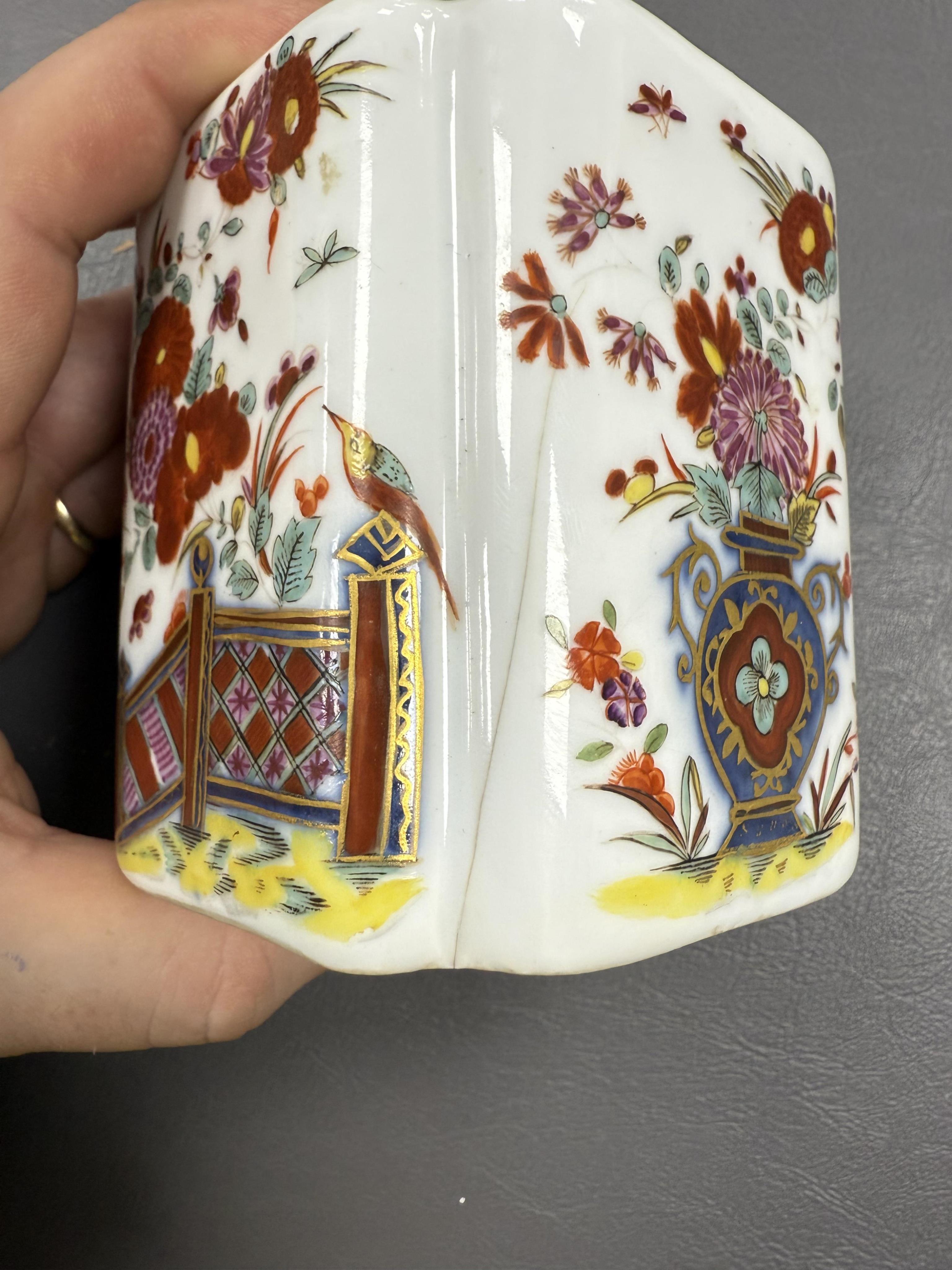 A Meissen cup and saucer, similar tea bowl and two saucers, c.1735-45